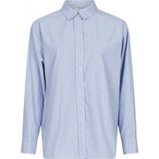 Neo Noir Dalma Stripe Stone Shirt - Blue