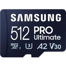 Samsung 512 GB - microSDXC Minneskort Samsung Pro Ultimate microSDXC UHS-I U3 V30 A2 512GB