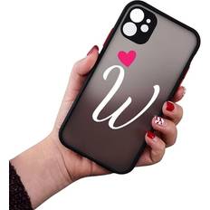 HANASE Initial Letter AZ Love Heart Couples Case for iPhone 11 Pro