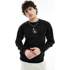 Calvin Klein Herr - Polyester Överdelar Calvin Klein Monogram Fleece Sweatshirt Black