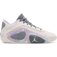 Läderimitation - Unisex Basketskor Nike Tatum 2 Sidewalk Chalk - Light Soft Pink/Smoke/Lilac/Mint Foam