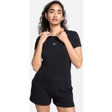 Nike Bomull - Dam - Svarta T-shirts Nike Sportswear Chill Knit EU 44-46