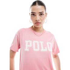 Polo Ralph Lauren Dam T-shirts & Linnen Polo Ralph Lauren – Rosa t-shirt med logga på bröstet-Pink