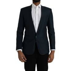 Dolce & Gabbana Kostymer Dolce & Gabbana Blue MARTINI Shawl Single Breasted Men's Blazer