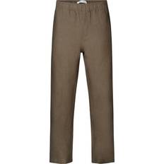 Samsøe Samsøe Herr Byxor Samsøe Samsøe Sajabari Linen Drawstring Trousers Bungee Cord