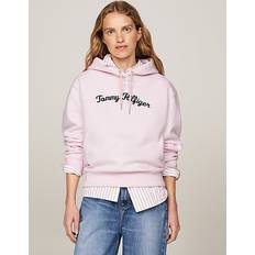 Tommy Hilfiger Tröjor Tommy Hilfiger Script Logo Embroidery Hoody DELICATE PINK