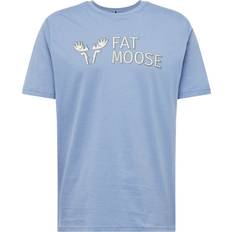 Fat Moose T-shirts & Linnen Fat Moose Fm Logo Organic T-Shirt dusty blue
