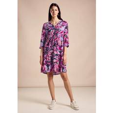 Enfärgade - Midiklänningar - Rosa Street One Tunika Kleid mit Print