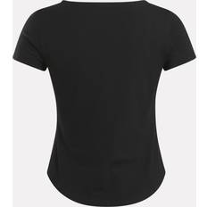 Reebok Dam T-shirts & Linnen Reebok t-shirt med broderad logotyp Black