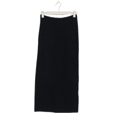 Dam - Långa klänningar - Viskos Kläder Gina Tricot Low Waist Knit Skirt - Black