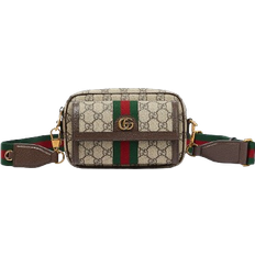 Gucci Ophidia Mini Supreme Canvas Bag - Beige