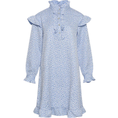 Blommiga - Korta klänningar - Volanger Noella Reno Ruby Ruffle Dress - Light Blue