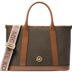 Michael Kors Luisa Medium Signature Logo Satchel - Brown/Luggage