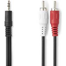 RCA-kablar Nedis 3.5mm - 2xRCA M-M 3m