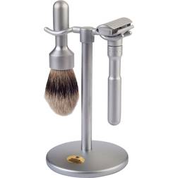 Merkur Futur 700 Shaving Set Brushed Steel