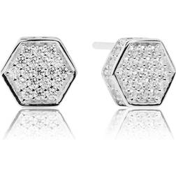 Sif Jakobs Narni Earrings - Silver/White