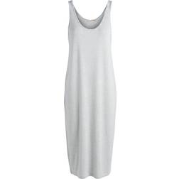 Pieces Sleeveless Tank Dress - Grey/Bright White