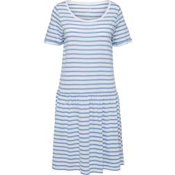 Selected Soft Short Sleeved Dress Blue/Allure