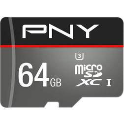 PNY Turbo Performance microSDXC Class 10 UHS-I U3 100/60MB/s 64GB +Adapter