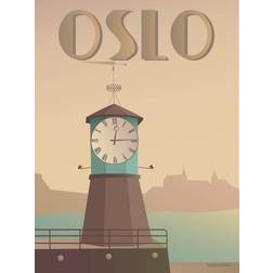 Vissevasse Oslo Aker Brygge Poster 70x100cm