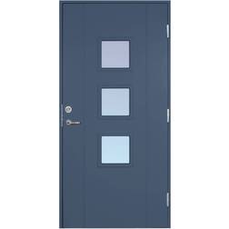 Scandidoor Standard Knop Ytterdörr Frostat glas S 6020-R90B V (100x210cm)