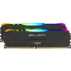 Crucial Ballistix Black RGB LED DDR4 3600MHz 2x16GB (BL2K16G36C16U4BL)