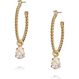 Caroline Svedbom Nani Earrings - Gold/Transparent