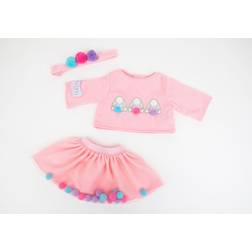 Tiny Treasures Bunny Pom Pom Outfit 44cm