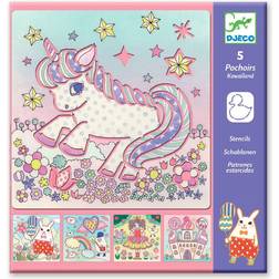 Djeco Drawing Templates Unicorn