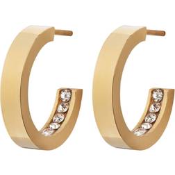 Edblad Monaco Mini Earrings - Gold/Transparent
