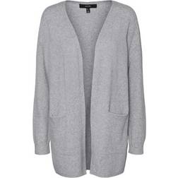 Vero Moda Open Cardigan - Grey/Light Grey Melange