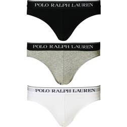 Polo Ralph Lauren Classic Briefs 3-pack - Black/Grey/White
