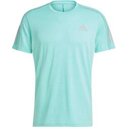 adidas Own The Run Cooler T-shirt Men - Acid Mint Mel/Screaming Orange