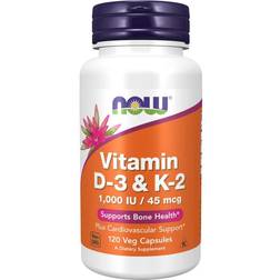Now Foods Vitamin D3 & K2 1000iu 120 st