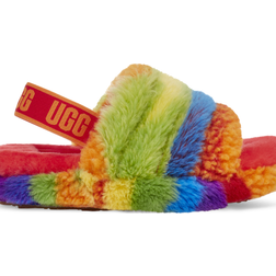 UGG Fluff Yeah Cali Collage - Rainbow Stripes