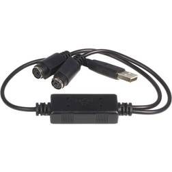 StarTech USB A-2xPS/2 2.0 M-F 0.4m