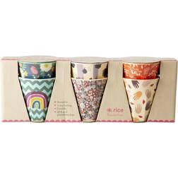 Rice Small Melamin Mugg Follow the Call of the Disco Ball Print 6pcs