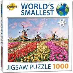 Cheatwell The World's Smallest Puzzle Dutch Windmills 1000 Bitar