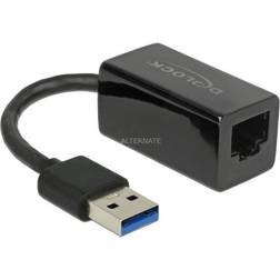 DeLock USB A-RJ45 M-F 3.2 (Gen 1) 0.1m