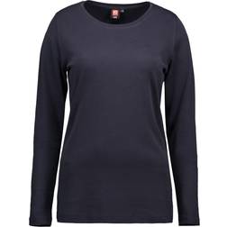 ID Ladies Interlock Long Sleeved T-shirt - Navy