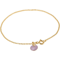 ENAMEL Copenhagen Ball Chain Bracelet - Gold/Lavender