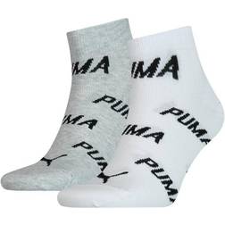 Puma BWT Quarter Sock 2-pack - White/Grey