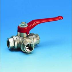 PETTINAROLI Three way fullway ball valve 82% flow "t" port ball 1/2