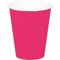 Folat festmuggar 350 ml papper rosa 8 delar