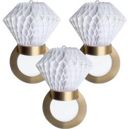Folat Förlovningsring Honeycomb Dekoration
