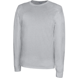 Champion Classic Embroidered C Logo Long-Sleeve T-shirt Unisex - Oxford Grey