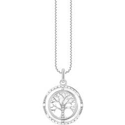 Thomas Sabo Tree of Love Necklace - Silver/Transparent