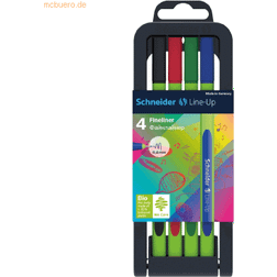 Schneider Line-Up Fine Liner Pens, 0.4mm Nib, Assorted Colors, 4/Pack 3 Packs/Bundle (PSY191094)