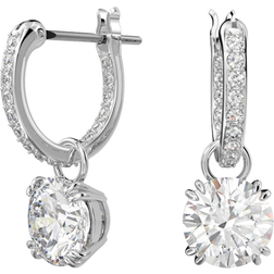 Swarovski Constella Drop Earrings - Silver/Transparent