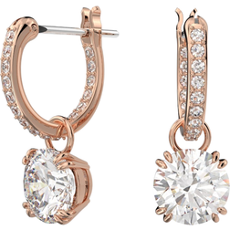 Swarovski Constella Drop Earrings - Rose Gold/Transparent